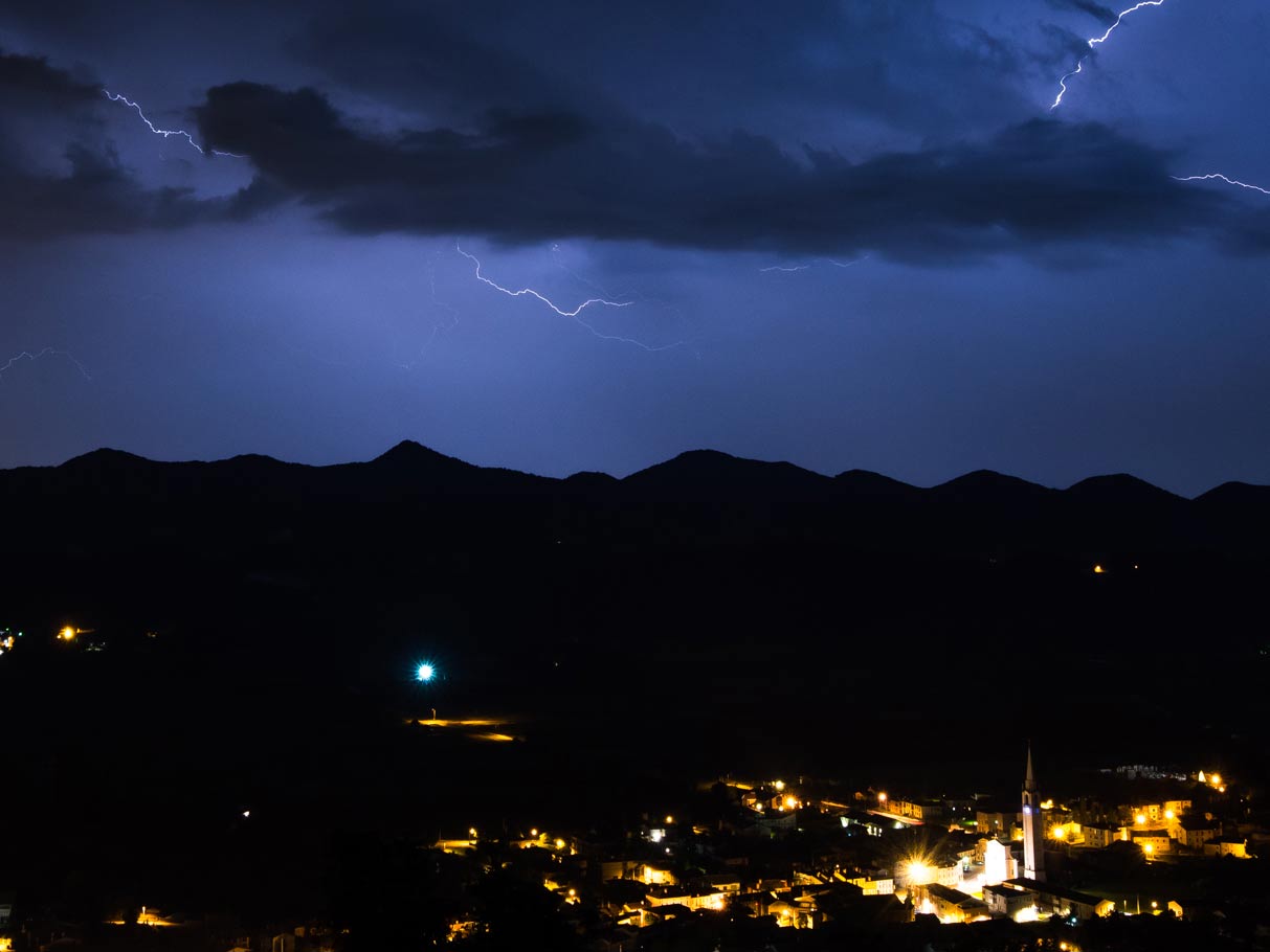 temporale sui colli asolani